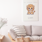 Poster Baby Boy BEIGE - Lion