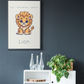 Poster Baby Boy BEIGE - Lion