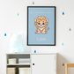 Poster Baby Boy BLEU - Lion