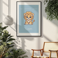 Poster Baby Boy BLEU - Lion
