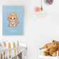 Poster Baby Boy BLEU - Lion