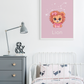 Poster Baby Girl ROSE - Lion