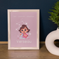 Poster Baby Girl ROSE - Verseau