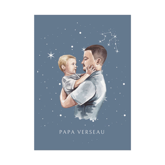 Poster Papa Verseau et son fils