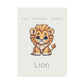 Poster Baby Boy BEIGE - Lion