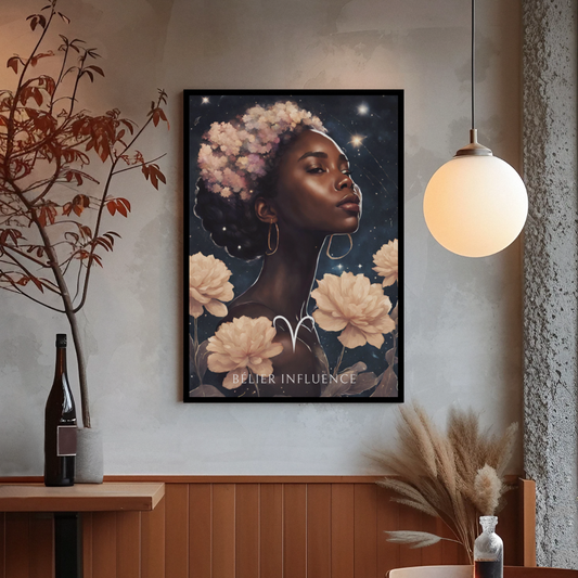 Poster Astrologique Bélier - Aria, Femme Bélier