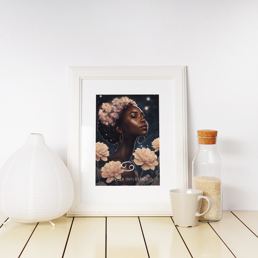 Poster Astrologique Cancer - Aria, Femme Cancer