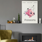 Poster Baby Girl BEIGE - Poissons