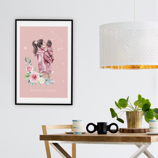 Poster Maman Vierge et sa fille