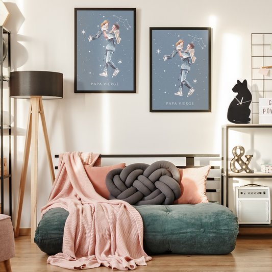 Poster Papa Vierge et sa fille