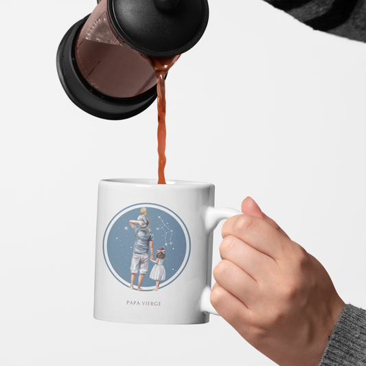 Mug Papa Vierge avec son fils et sa fille