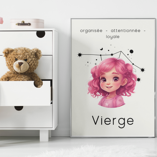 Poster Baby Girl BEIGE - Vierge