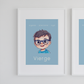 Poster Baby Boy BLEU - Vierge