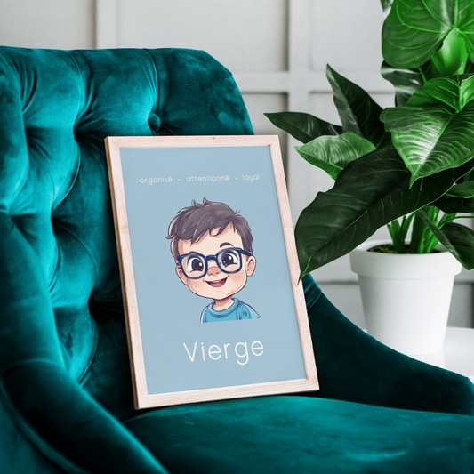 Poster Baby Boy BEIGE - Vierge