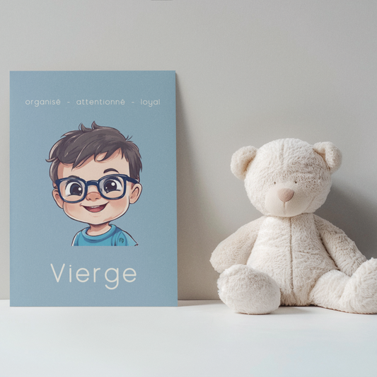 Poster Baby Boy BLEU - Vierge