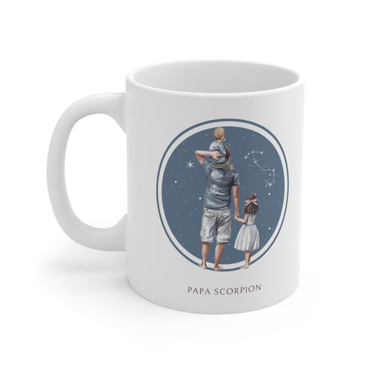 Mug Papa Scorpion avec son fils et sa fille