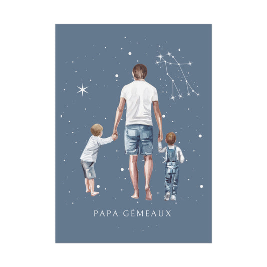 Poster Papa Gémeaux et ses fils
