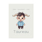 Poster Baby Boy BEIGE - Taureau