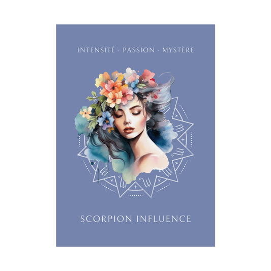 Poster Astrologique Scorpion - "Mélody, Femme Scorpion"