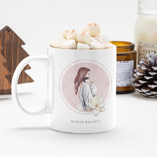 Mug Maman Balance et son bébé fille