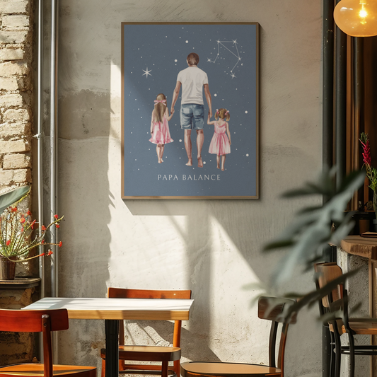 Poster Papa Balance et ses filles