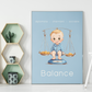 Poster Baby Boy BLEU - Balance