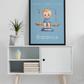 Poster Baby Boy BLEU - Balance