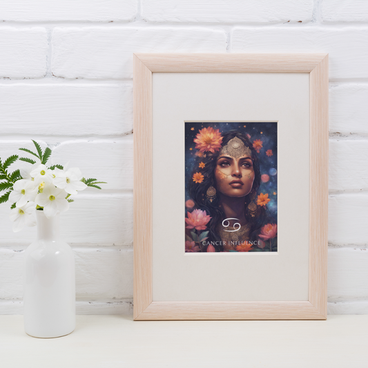Poster Astrologique Cancer - Lakshmi, Femme Cancer