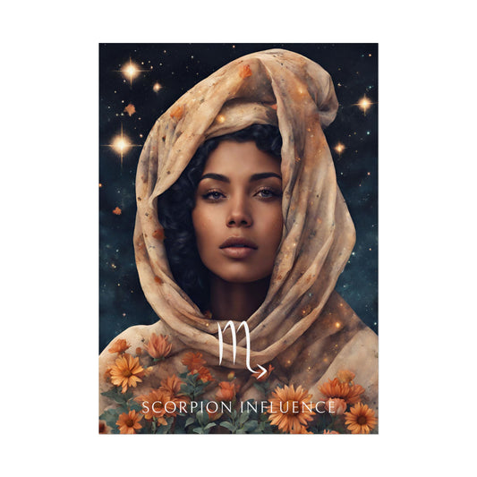 Poster Astrologique Scorpion - Jihane, Femme Scorpion