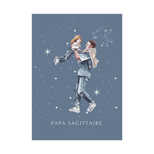 Poster Papa Sagittaire et sa fille