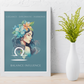 Poster Astrologique Balance - "Aurélie, Femme Balance"