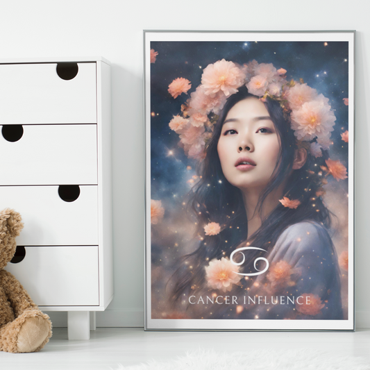 Poster Astrologique Cancer - Meiying, Femme Cancer