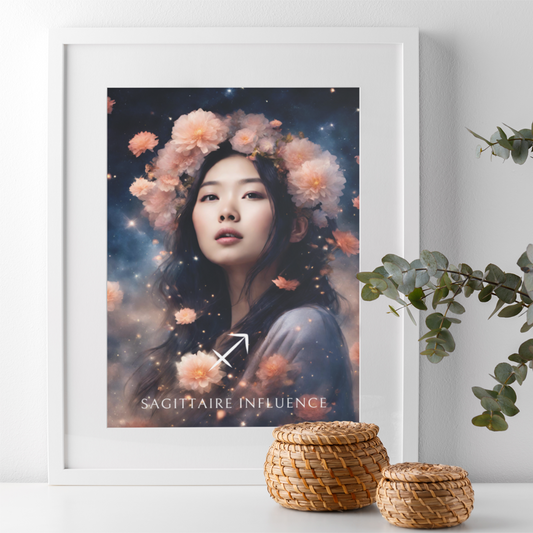 Poster Astrologique Sagittaire - Meiying, Femme Sagittaire