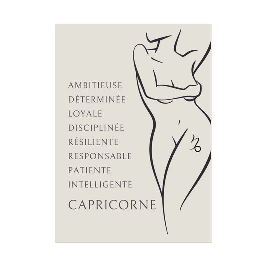 Poster Femme Capricorne
