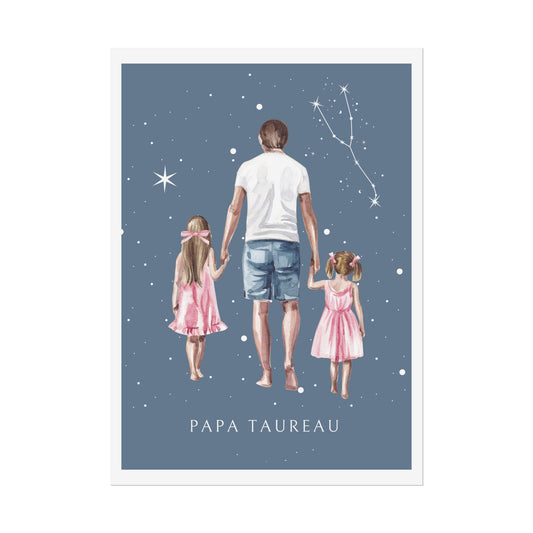 Poster Papa Taureau et ses filles
