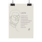 Poster Homme Lion