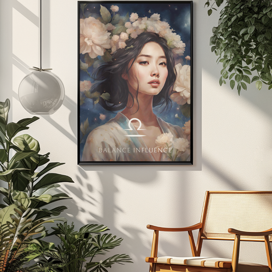 Poster Astrologique Balance - Jiawei, Femme Balance