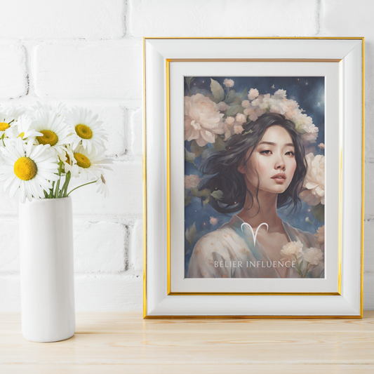 Poster Astrologique Bélier - Jiawei, Femme Bélier