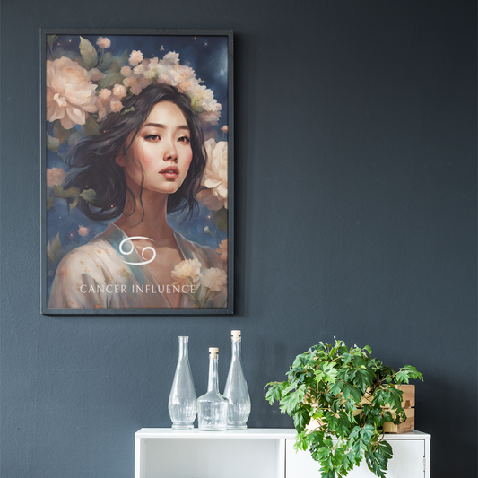 Poster Astrologique Cancer - Jiawei, Femme Cancer
