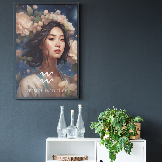 Poster Astrologique Verseau - Jiawei, Femme Verseau