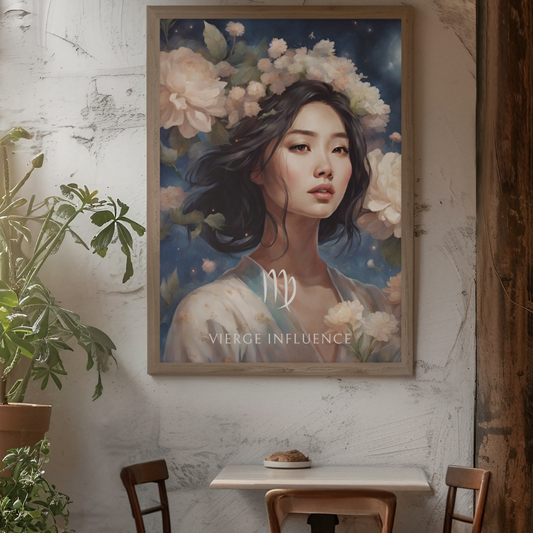 Poster Astrologique Vierge - Jiawei, Femme Vierge
