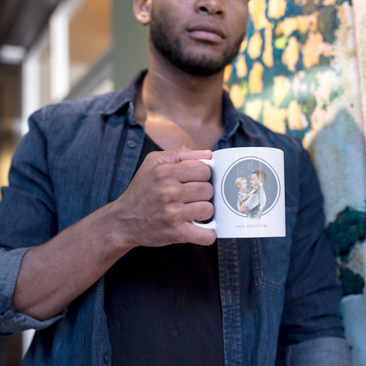 Mug Papa Sagittaire et son fils