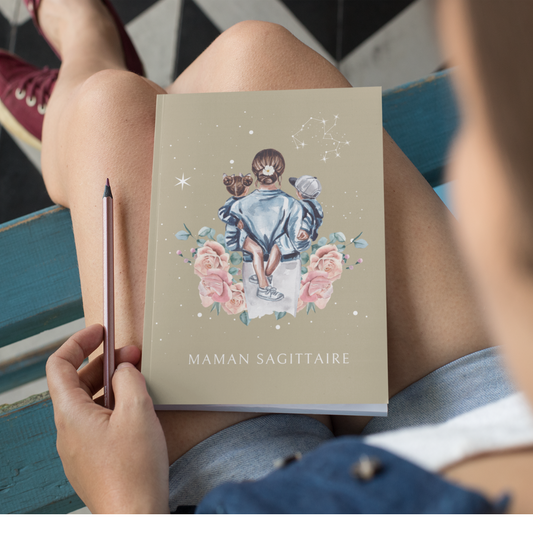 Carnet Maman Sagittaire avec son fils et sa fille