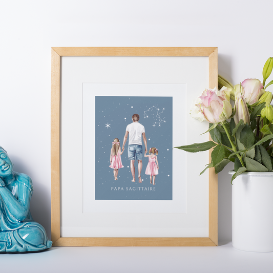 Poster Papa Sagittaire et ses filles