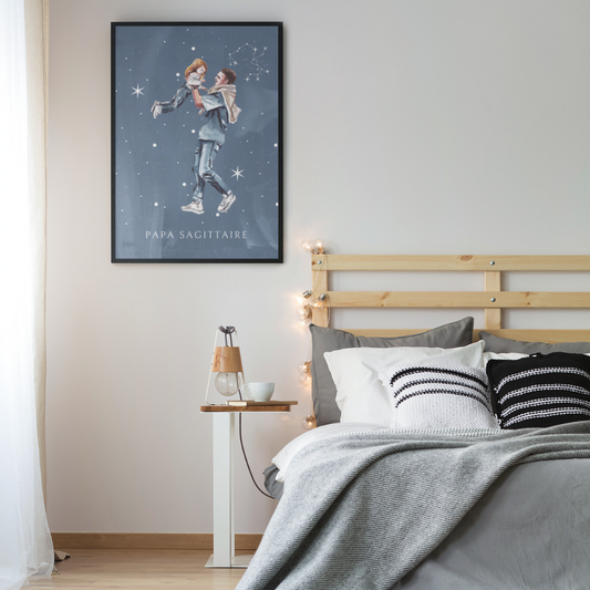 Poster Papa Sagittaire et sa fille