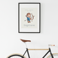 Poster Baby Boy BEIGE - Sagittaire