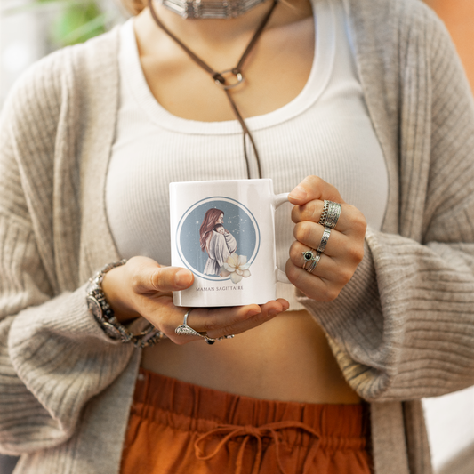 Mug Maman Sagittaire et son bébé garçon