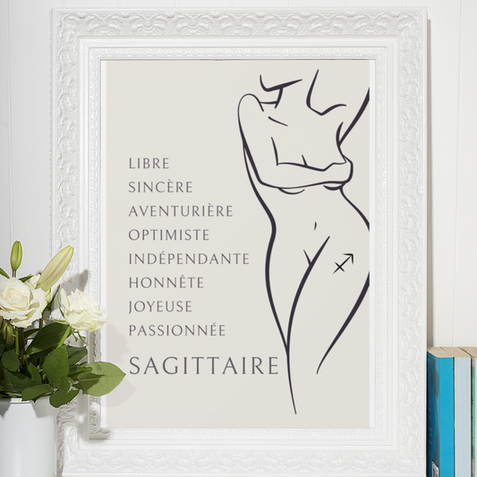 Poster Femme Sagittaire