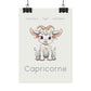 Poster Baby Boy BEIGE - Capricorne