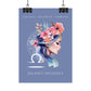Poster Astrologique Balance - "Jasmine, Femme Balance"